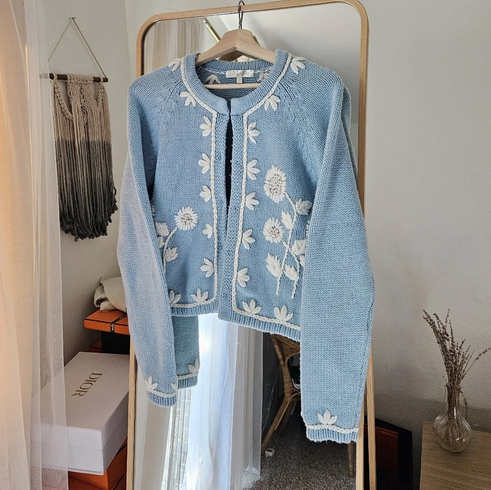 SET Loveshackfancy cardigan Skirt